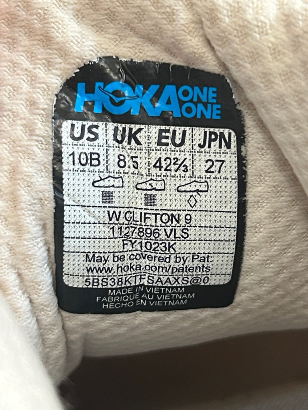 Hoka OneOne Clifton 9 Running Shoe - Picture 5 of 8